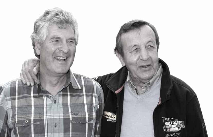 Aan het begin van Vromans loopbaan ging Maurice Vandenboer (rechts) bijna altijd met hem mee. Vandenboer is nu gepensioneerd, maar nog steeds beheerder van het circuit in Lommel, dat zes dagen per week open is.