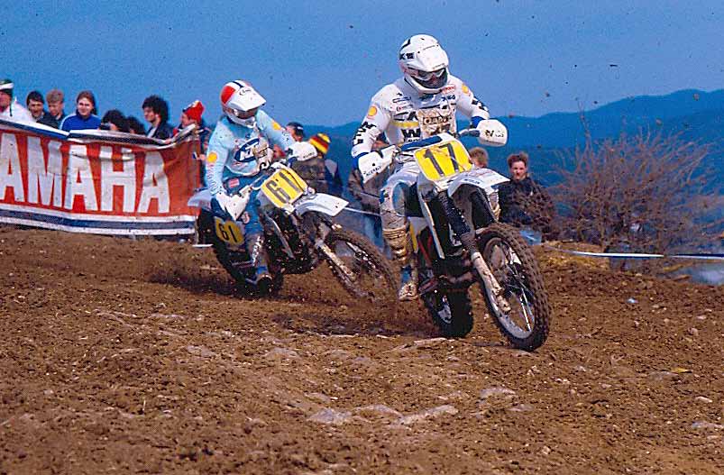 In 1984 en 1985 moest Van der ven (61) van KTM starten in de 125 cc GP's. Hij vormt een team met Jacky Martens (17). Ondanks heel veel pech werd hij derde en vierde in het WK.